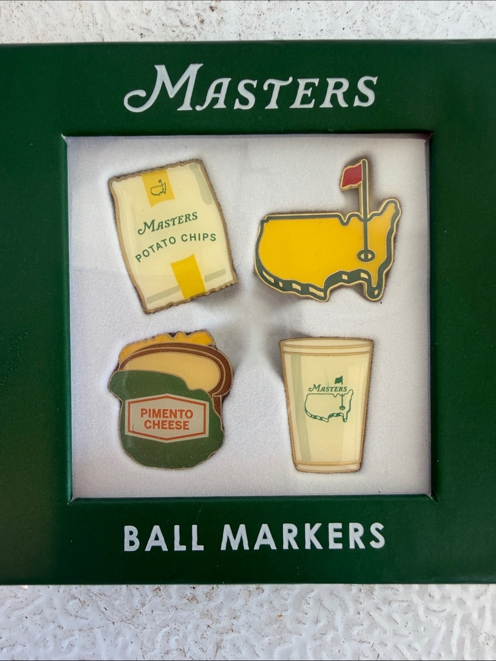 Masters Concessions Golf Ball Marker Set